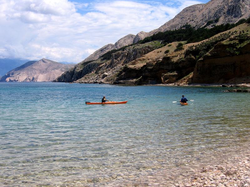 Kvarner: BASKA/Krk >Paddeln in der Bucht von Baska