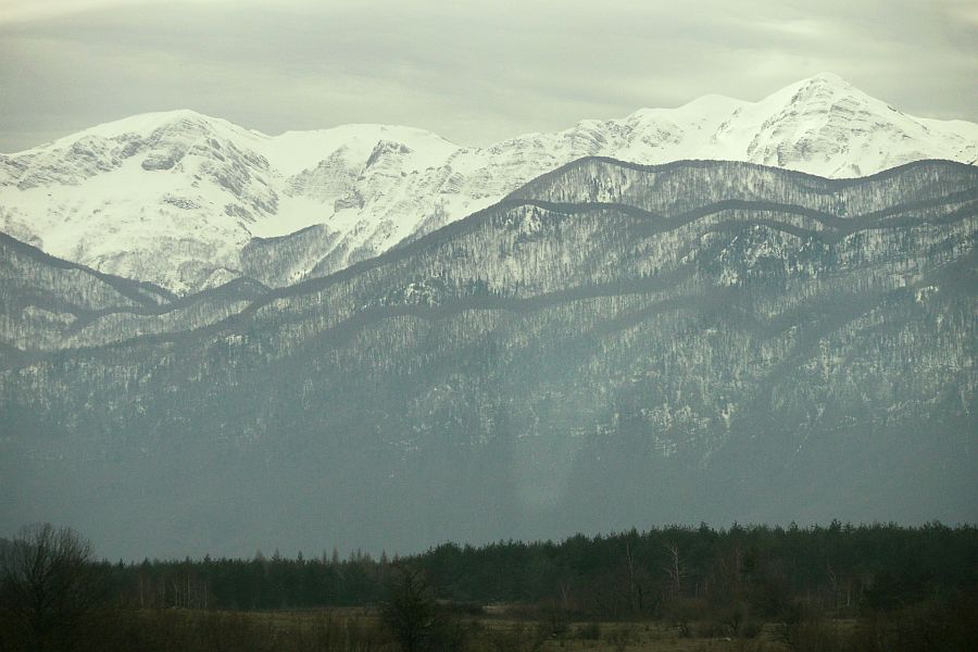 VELEBITREGION > Anreise nach Dubrovnik > Schneebedeckter Velebit