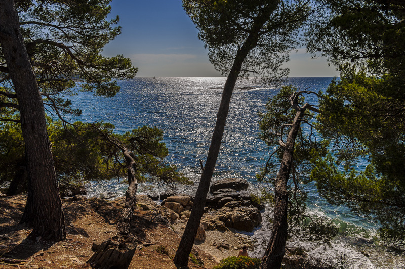 Istrien: Rovinj> Durchblick aufs Meer