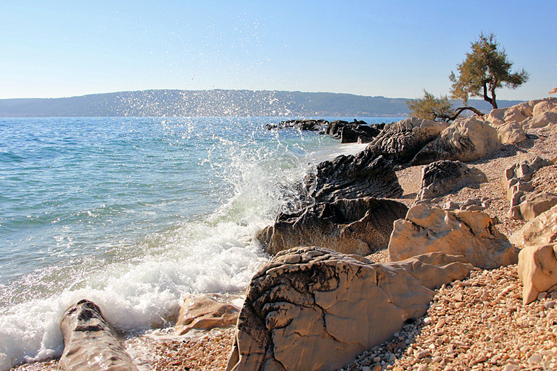 1. Platz_Dalmatien: KASTEL STAFILIC > Steine am Strand