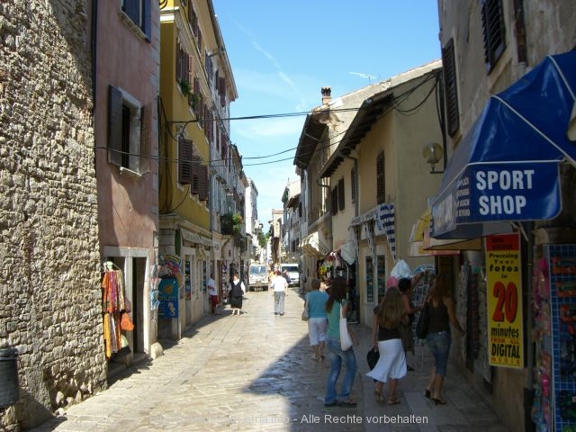 in der Altstadt von Porec