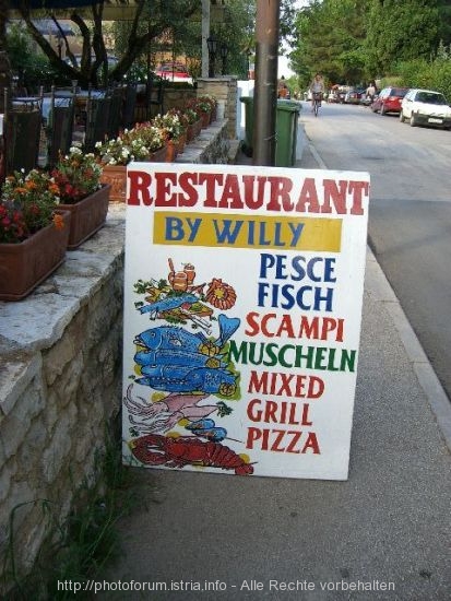 Restaurant Willy in Porec Spadici