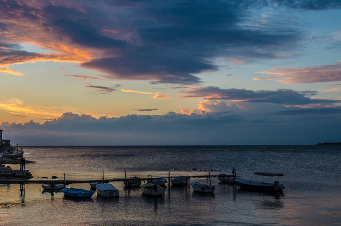 Bootssteg bei Porec