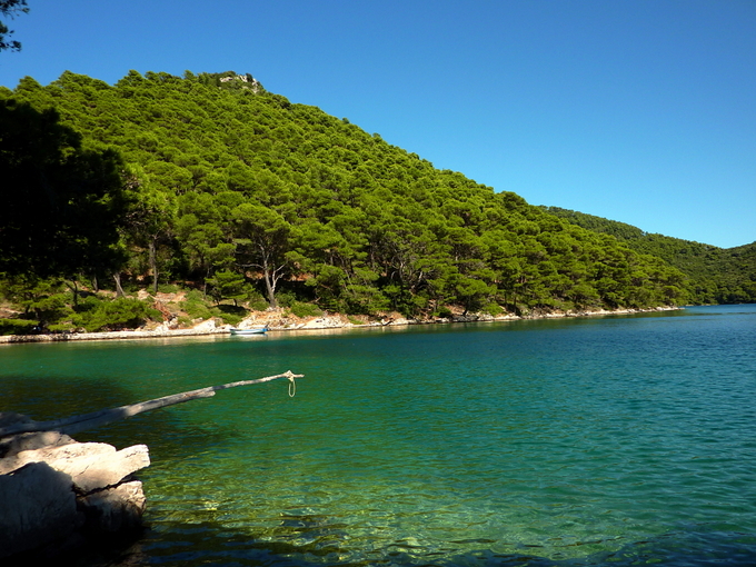 Mljet - Bademöglichkeit am Veliko Jezero