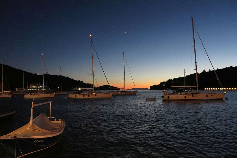 Dalmatien: INSEL KORCULA > Abendstimmung in der Bucht von Vela Luka