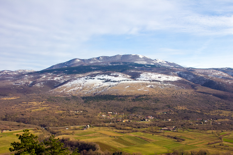 Istrien: BOLJUN > Blick auf Ucka