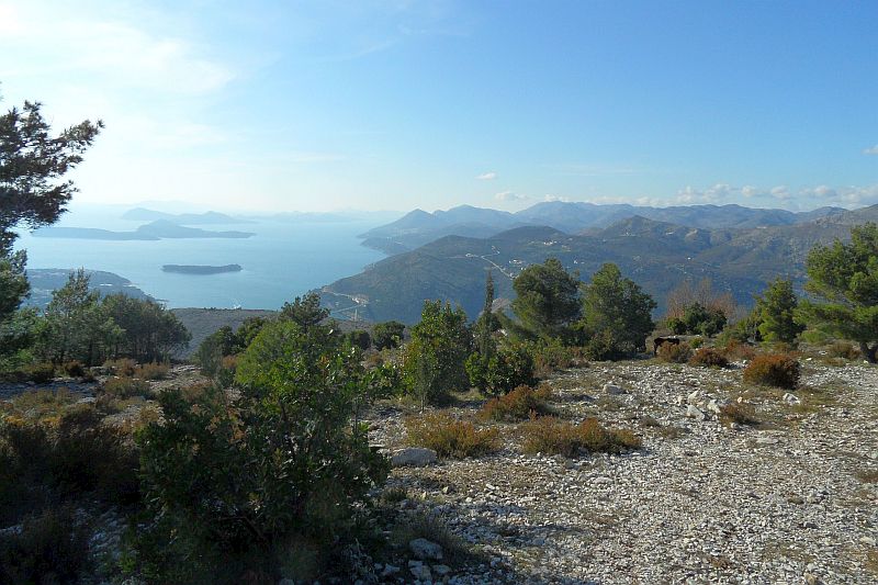 Dalmatien: DUBROVNIK > Ausblick vom Srd Richtung Elaphiten