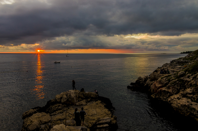 Istrien: ROVINJ> Blick auf die Adria