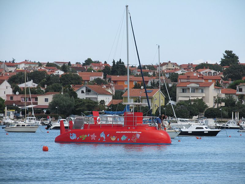 Unterwasser Segelboot