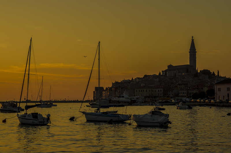 Istrien:ROVINJ>Im Sichern Hafen