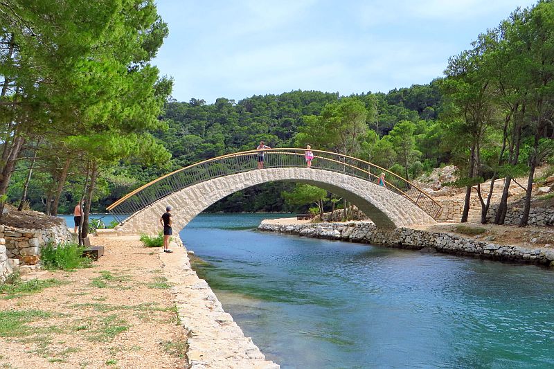 Dalmatien: INSEL MLJET > Nationalpark > neue Brücke