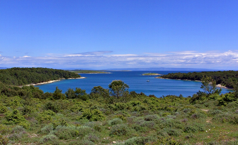 Kap Kamenjak - Bucht mit Blick auf Cres