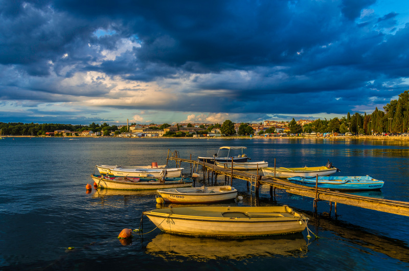 Fischerboote in Porec