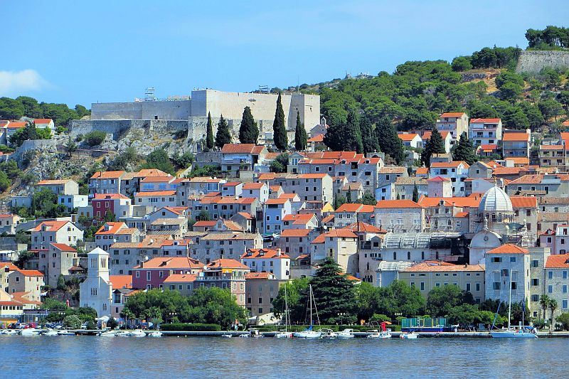 Dalmatien: SIBENIK > Ausblick von Fähre