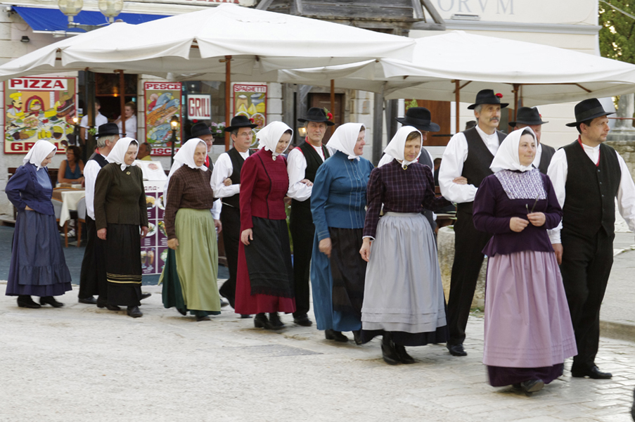 Istrien: POREC> Folklore Gruppe