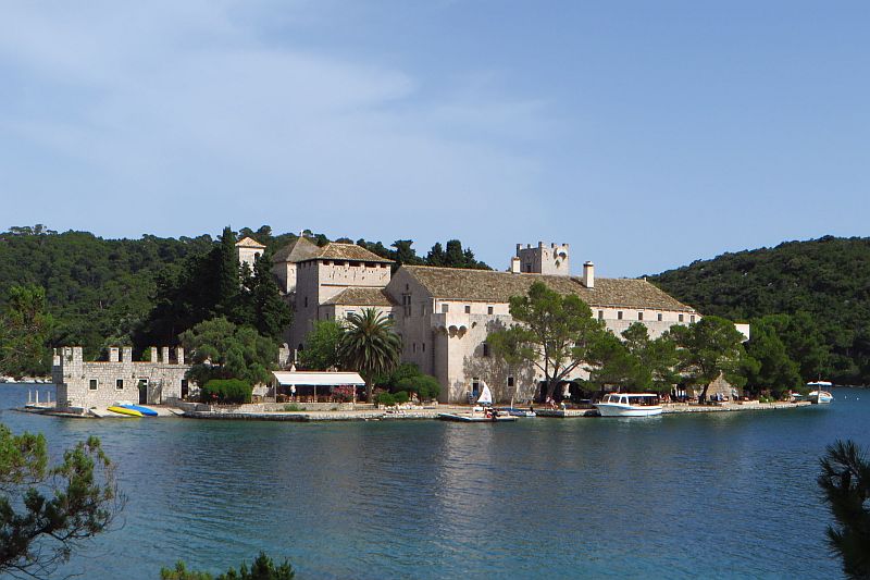 Dalmatien: INSEL MLJET > Kloster auf Insel Sv. Marija