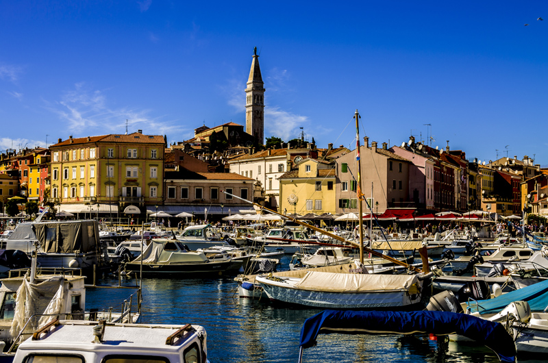 Istrien: ROVINJ> Am Hafen