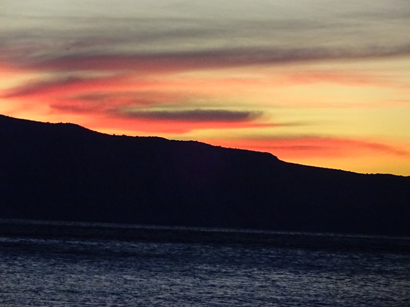 Kvarner: STARIGRAD > Abendhimmel im Herbst