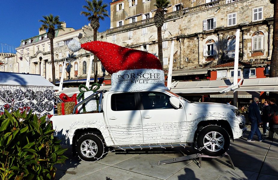 Dalmatien>Weihnachtsmarkt in Split