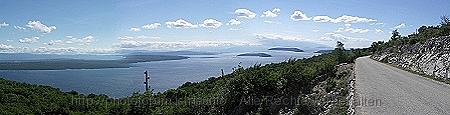 HEADER > Otok Cres > Panoramablick auf Inseln