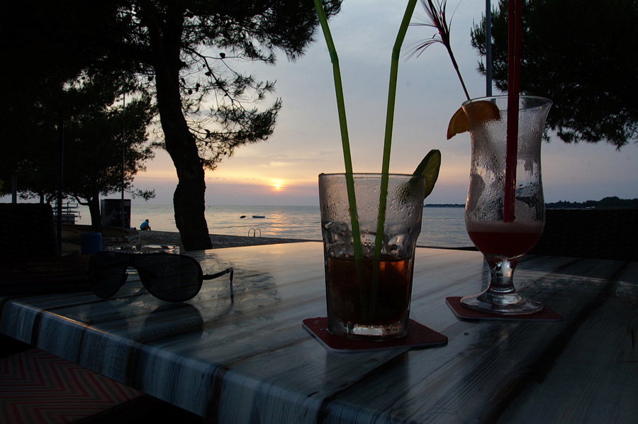 Istrien: POREC > Sonnenuntergang Borik