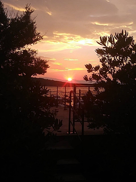 Kvarner:SILO auf Insel Krk>Sonnenuntergang über der Bucht von Silo