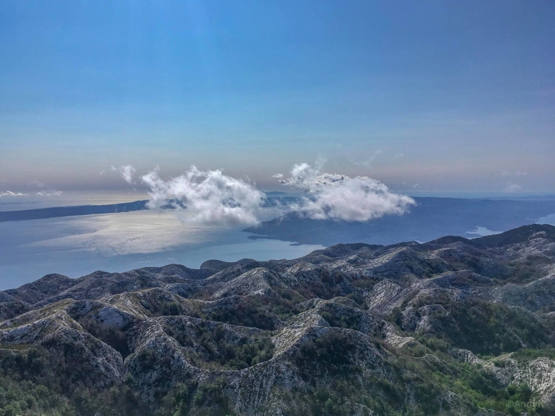Dalmatien: Sveti Jure > dva oblaka