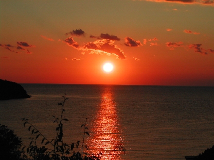 Rovinj Valalta (Sonnenuntergang bei SnackBar II)