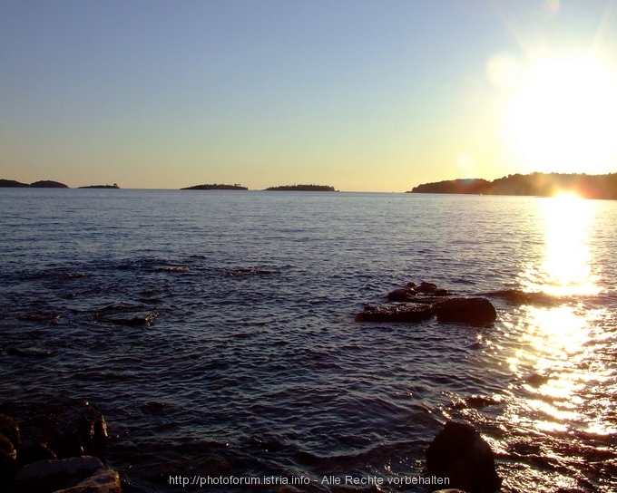 Sonnenuntergang bei Villas Rovinj