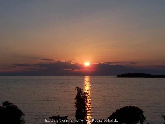 ROVINJ > Valalta > Saline > Sonnenuntergang