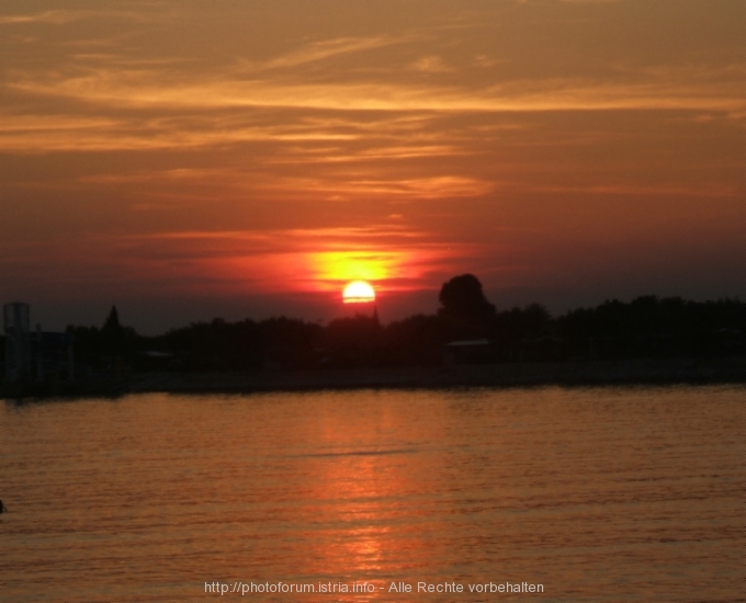 Rovinj > Valalta > Sonnenuntergang