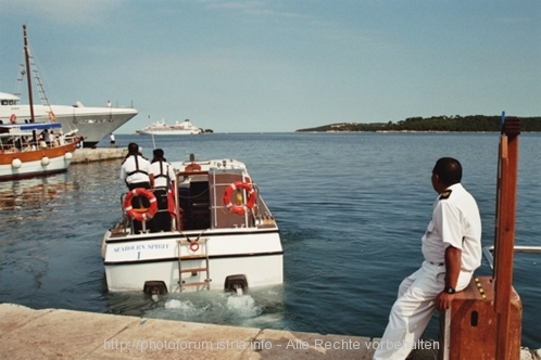 Beiboot der Seabourn Spirit vor Rovinj