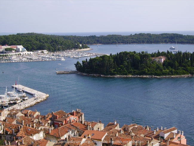 ROVINJ > Basilika Sveta Eufemija > Ausblick vom Glockenturm