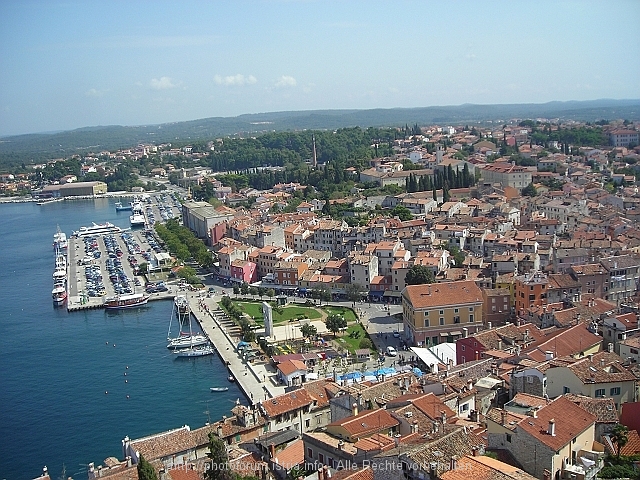 ROVINJ > Sv. Eufemija > Ausblick vom Glockenturm 2