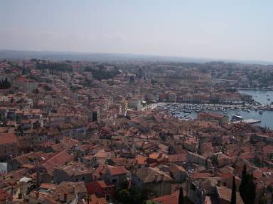 ROVINJ > Basilika Sveta Eufemija > Ausblick vom Glockenturm