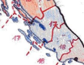 0 > Übersicht - Region Norddalmatien ist hier blau eingefärbt