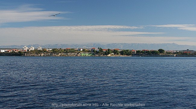 ZADAR > Panoramablick mit dem Velebit am Horizont