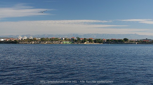 ZADAR > Panoramablick mit dem Velebit am Horizont