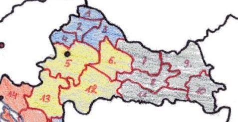 0 > Übersicht - Region Mittleres Kroatien und ZAGREB sind hier gelb eingefärbt