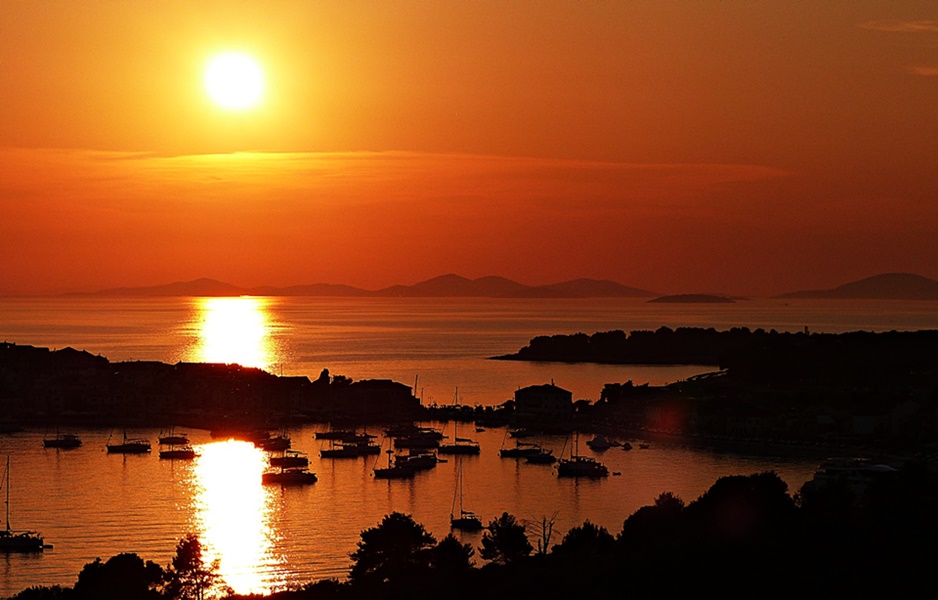 Ein Sonnenuntergang bei Primosten