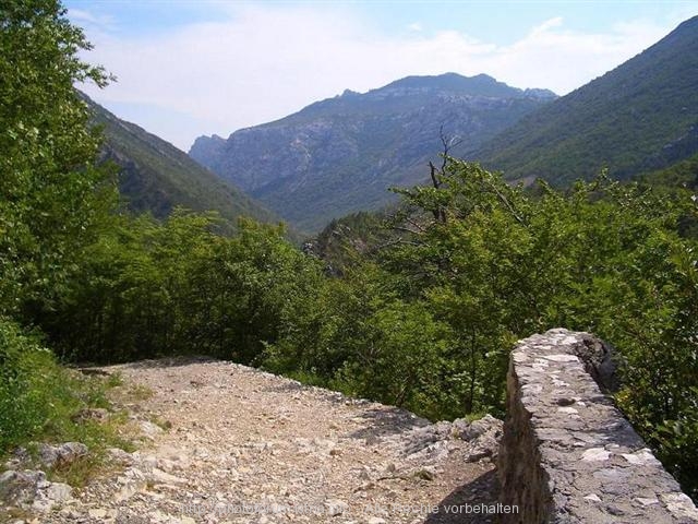 Rückweg vom Dom Paklenica