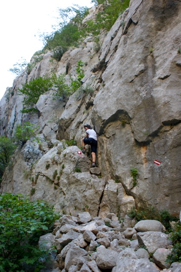 PAKLENICA > Klettern am Stahlseil