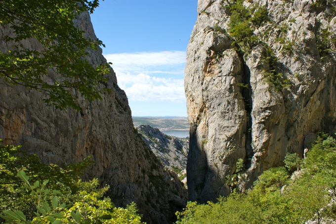 PAKLENICA > Blick zurück durch die Mala Paklenica 2