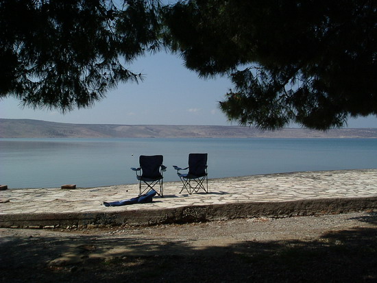 STARIGRAD-PAKLENICA > Campingplatz vom Hotel ALAN - Die Ruhe vor dem Sturm