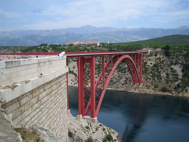 Dalmatien Nord Maslenica Brücke