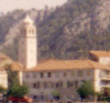 SKRADIN > Kirche der Hl Madonna > Glockenturm - Fernblick mit Tele