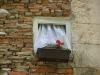 SPLIT > Diokletianpalast > Fenster mit Blumenschmuck