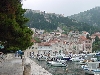 Hvar Hafen im regen