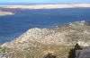NATURPARK VELEBIT > Blick über Karlobag hinweg auf das Adriatische Meer