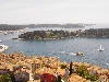 ROVINJ > Altstadt > Glockenturmausblick auf die südliche Altstadt und Otok Katarina